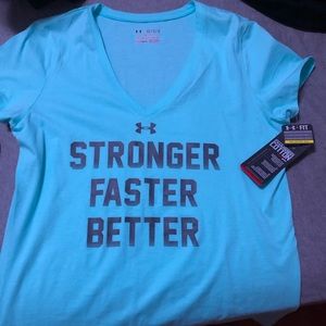 Two under armour shirts size large